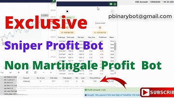 Exclusive Binary.com Bot - Sniper Binary Bot | Scarce Rare Profit Binary Bot