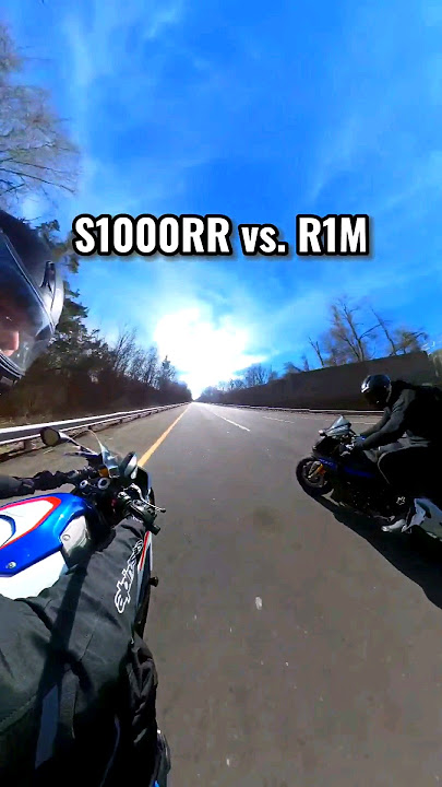 YAMAHA R1M vs. BMW S1000RR 🤔 #motorcycle #s1000rr #yamaha #r1m #explore #shorts