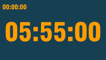 5 hour 55 minute timer (with end alarm, time elapsed and progress bar)