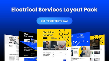 Get a FREE Electrical Services Layout Pack for Divi