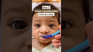 6month baby food🥣 journey/ Starting solid #youtubeshorts #momlife #babycare #babyfood #babyvideos