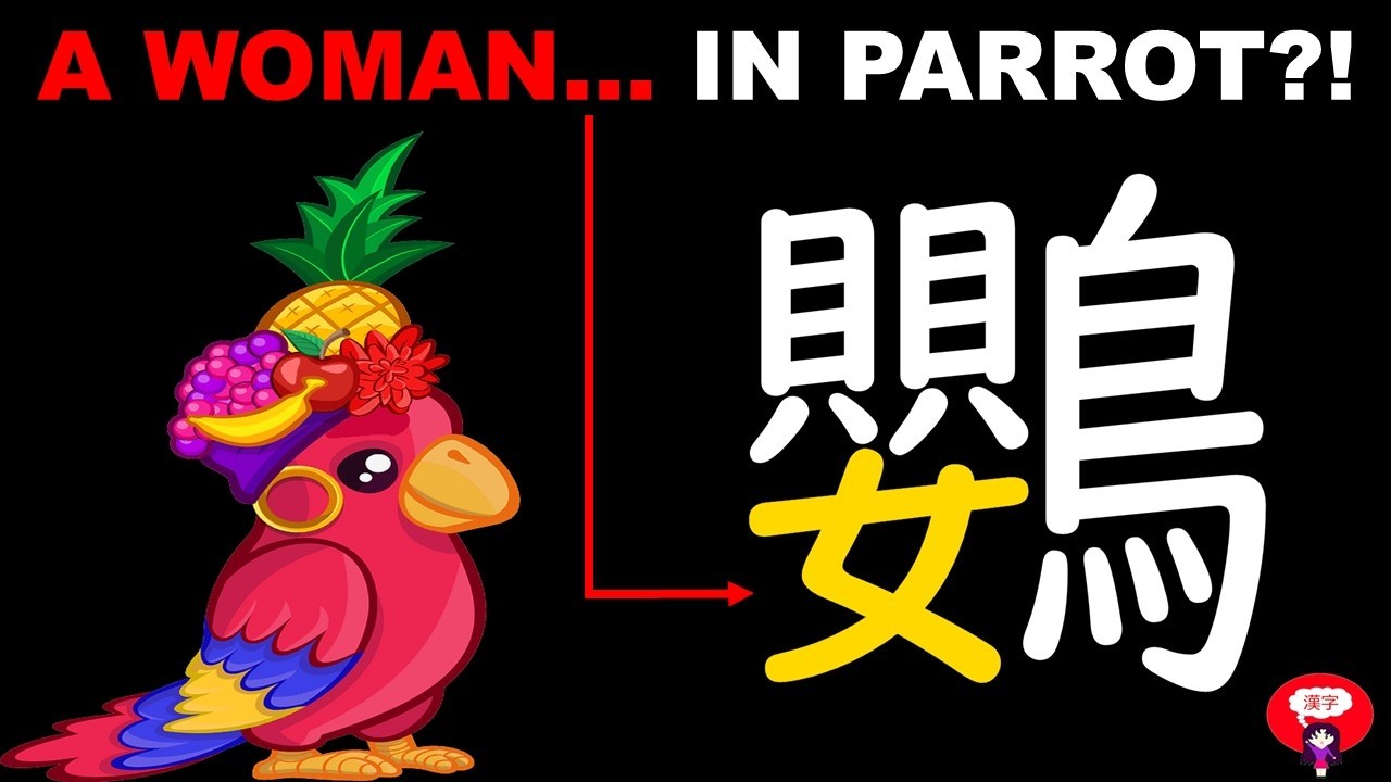 Why Would There Be A Woman In The Kanji For “Parrot”? 鸚