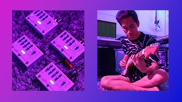 Ambient guitar improv with 4 Microcosms