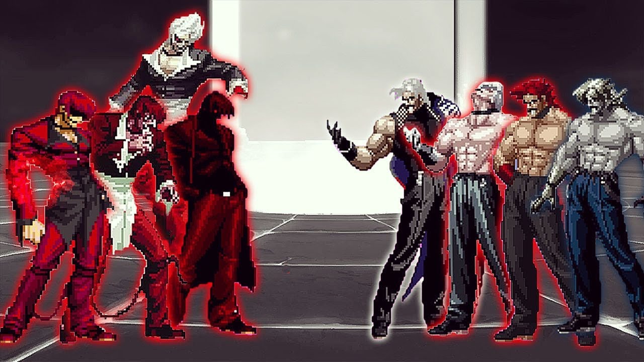[KOF MUGEN] Blood Flame Iori Yagami Team Vs New Final Rugal Team - YouTube