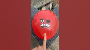Experiment: Will a water balloon explode if it rolls down a tall building? 💥🎈 #balloon