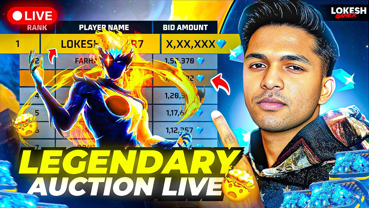 Free Fire Diamond King Lokesh Gamer Back #freefire #freefirelive #live ...
