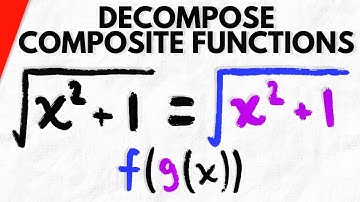 How to Decompose Composite Functions into Two Functions | Precalculus