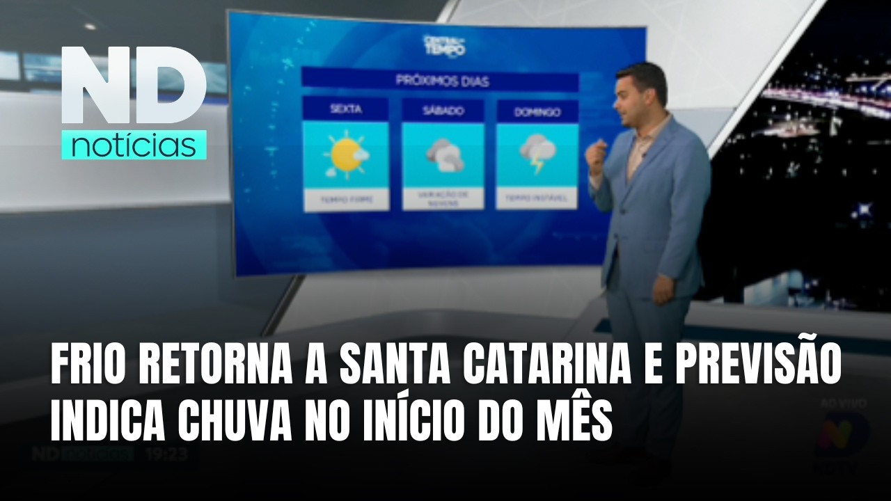 Outubro começa com frio e chuva, mas temperatura sobe no fim de semana