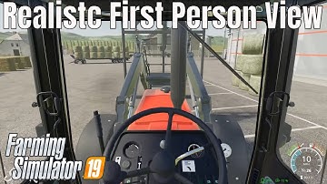 Loading Bales in FIRST PERSON view - Farming Simulator 19