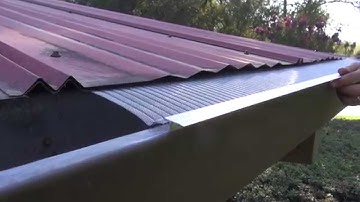 EasyOn Gutterguard: Installing on corrugated metal roof