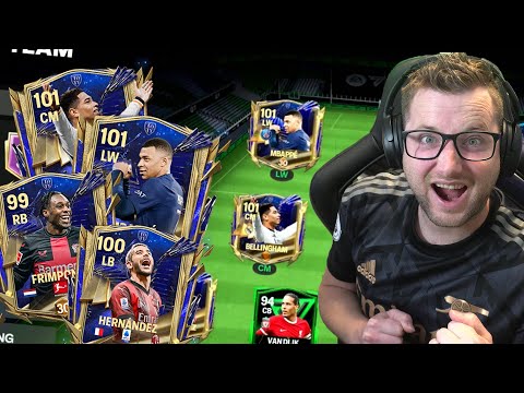 Видео: We Got Max Ranked UTOTY Mbappé, Bellingham, Hernández, and Frimpong in FC Mobile! Road to Full UTOTY