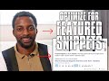 How to Get Featured Snippets on Google In 2020 (Tutorial)