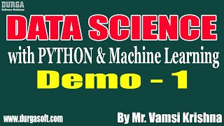 Celebrity DATA SCIENCE with PYTHON tutorials || Demo - 1 || by Mr. Vamsi Krishna on 25-02-2021 @10:30AM IST Profile