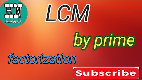 LCM by prime factorization method/LCM using prime factorization method in Urdu/ Hindi
