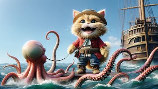 Sea Cat Adventures: What Secret Treasure Will be Found?😿😭 #cat #cutecat  #aicat by Cute Cat 7,745 views 2 weeks ago 41 seconds