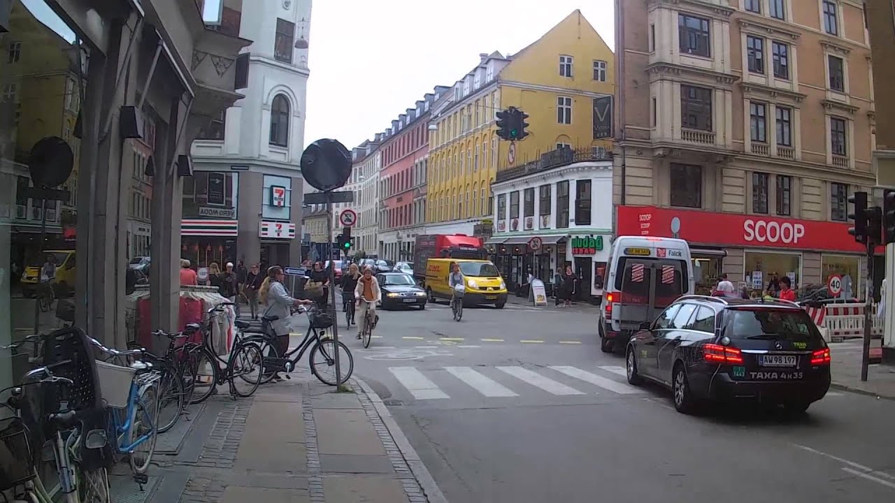 walking to the fort hotel vesterbro in copenhagen denmark