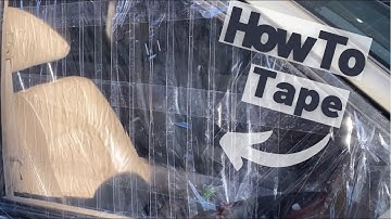 How to tape a broken car window