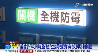 首創24小時監控 空調機身有效抑制黴菌│中視新聞 20230215