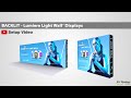 BACKLIT - 10ft X 7.5ft Lumière Light Wall® - Trade Show Exhibit Booth - (Wire LED Ladder Light)