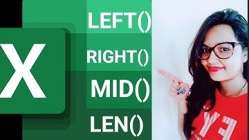Excel Text Function | Left | Right | Mid | Len | In Hindi