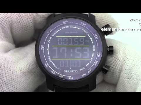Обзор. Мужские наручные часы Suunto elementum-terra-n/black/yellow-leather