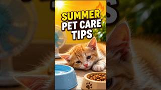 🐱🔥 Summer Pet Care Tips | Keep Your Cat Cool, Healthy & Happy This #shorts #pets