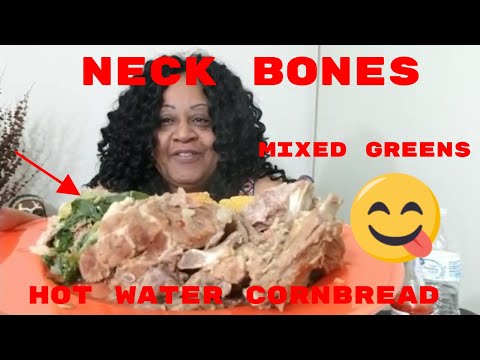 soul-food-sunday!-neck-bones,-collard-greens-and-hot-water-cornbread-mukbang