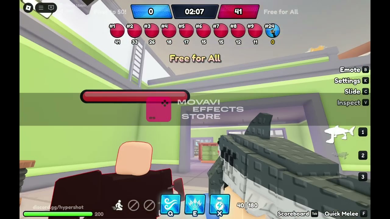 Rico and Max are playing Hyper Shooter