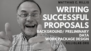 Grant proposal writing: background/ preliminary data & work package design. #funding #proposal #phd