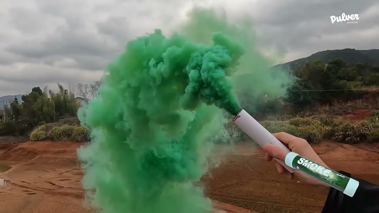 Rauchfackel Grün von Pulver - Fotografie und mehr!