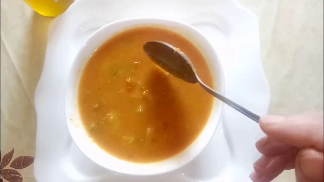 عدس أحمر بالخضار