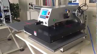 Semi Automatic Double Station Pneumatic Heat Press Machine T-shirt Printing Sublimation 40x50cm