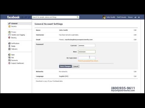How to Change Your Facebook Password