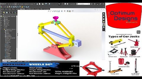SolidWorks Tutorial~How to Design and Assembly Car Jack in #solidworkstutorial #drawing #Tips