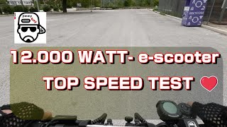 Electric scooter  DUALTRON 12.000 WATT  TOP SPEED TEST ! - JIMMY BOY GR