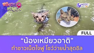 (คลิปเต็ม) “น้องเหมียวอาติ” ทำชาวเน็ตใจฟู โชว์ว่ายน้ำสุดชิล (2 มิ.ย. 67) | พระราม 9 เล่าเรื่อง