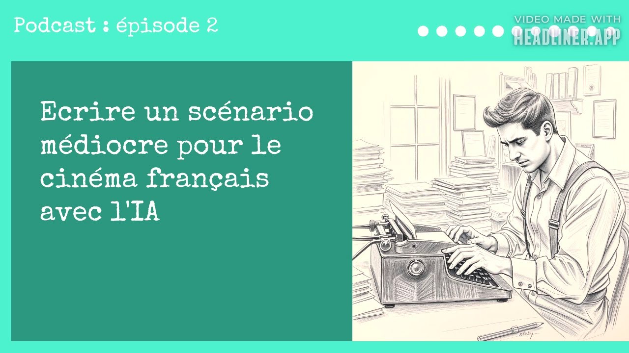 Ecrire un scénario médiocre pour le cinéma français à l'aide de l'IA - épisode 2