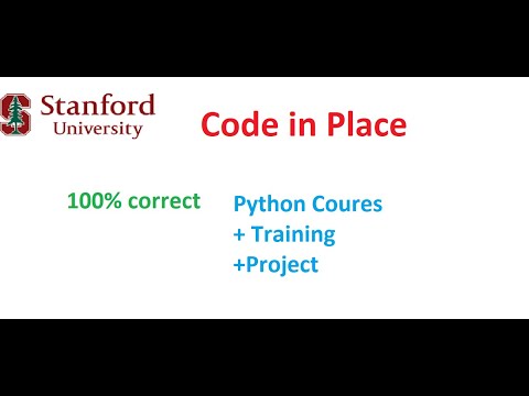 Code in Place 2021 Answers II Stanford University II #codeinplace #freecourse