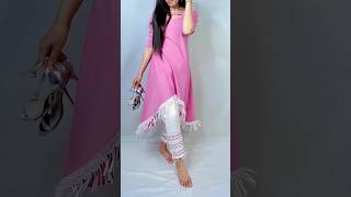 new style high low kurti cutting and stitching/ up down kurti cutting and stitching/trending dress screenshot 5