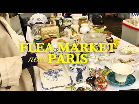 Local French Brocante on a Rainy Day 🇫🇷 | Treasure Hunt, Vintage Plates, Beautiful Objects & Vases🪞
