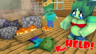 Monster School : Baby Zombie was Under Rubble and Fire - Sad Story - Minecraft Animation