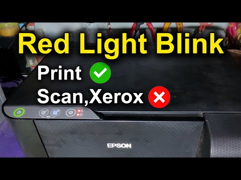 Epson L3110, L3210 Scanner Not Working || Red Light Blink Solution