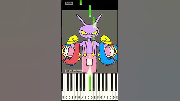 Time Warp Scan😂😂😂JAX & POMNI funny@pinkorojapan - Piano Tutorial