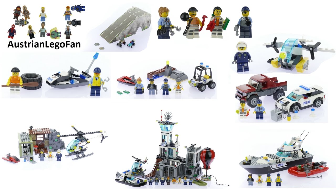 sorg til Biskop All Lego City Police / Prison Island Sets 2016 - Lego Speed Build Review -  YouTube
