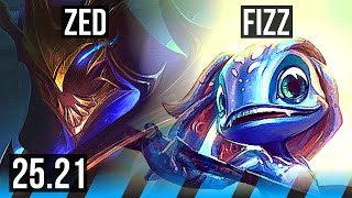 ZED vs FIZZ (MID) | EUW Master | 25.21