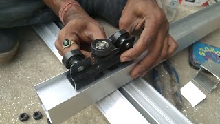 Aluminum Sliding Door making & Installing /I like working