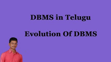 Evolution Of DBMS || DBMS  in Telugu || Mr.sivarao