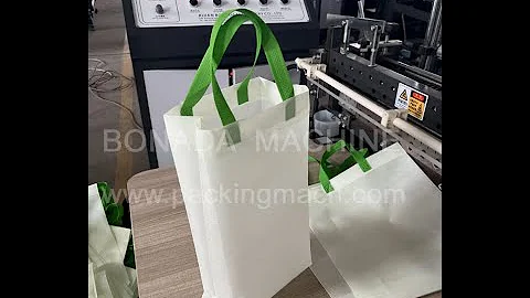 BND-DC700/800 5 in 1 Multi-functional Non-woven Bag Making Machine With Inline Handle Attachment
