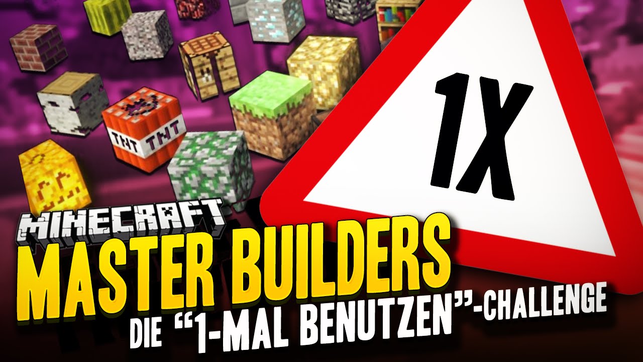 Die "1-MAL BENUTZEN"-Challenge ★ Minecraft: MASTER BUILDERS