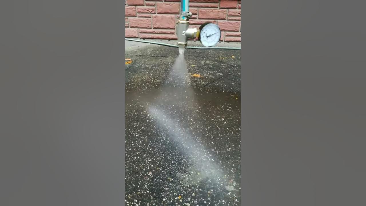 Плоскоструйная форсунка (распыление воды) - YouTube